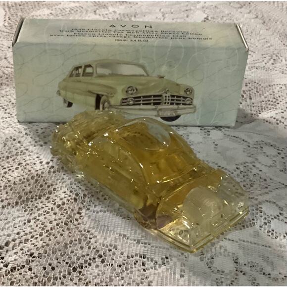 New Vintage Discontinued AVON 1949 Lincoln Cosmopolitan Mesmerize Decanter w/Box - Picture 5 of 8